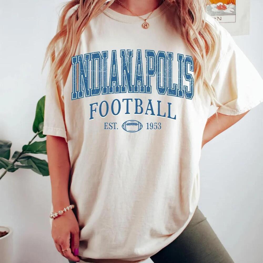 Indianapolis Football Shirt S Game Day Tee Football Fan Gift 1